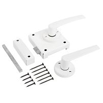 Птимаш ЗЩН1.45 белая (левая) Защелка накладная дверная (20) Птимаш ЗЩН1.45 белая (левая) Защелка накладная дверная (20)