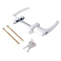 Ручка балконная с кл.асимметр.SIGMA BHS 02 9016 белая (30)