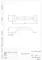 Кунгур РС-70 белая б/ш Ручка-скоба (120,10!!!) Кунгур РС-70 белая б/ш Ручка-скоба (120,10!!!)