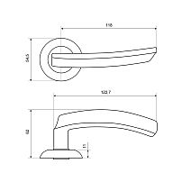 СТАНДАРТ 93 CP хром квадрат 140мм (B2B) Комплект ручек (40)