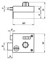 С-Пб Балтика -2 с/защел  Замок накладной (12) С-Пб Балтика -2 с/защел  Замок накладной (12)