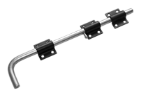 Засов Домарт универсальный ЗУ-400 мод.2 черный d-16мм (5)