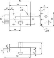 Сенат ЗНС43-1 3 кл.б/о 231 Замок накладной тяж (6) Сенат ЗНС43-1 3 кл.б/о 231 Замок накладной тяж (6)