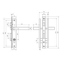 СТАНДАРТ 8520.01.8017 коричневый, ключ-ключ  Замок врезной с/руч  (20)