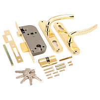 АЛЛЮР 132/1 GP латунь Замок врезной с/руч (12) АЛЛЮР 132/1 GP латунь Замок врезной с/руч (12)