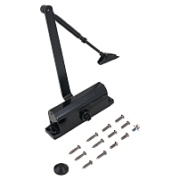 NOTEDO Доводчик дверной  DC-080 BLACK  до 120 кг черный (10)