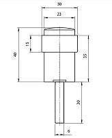 Апекс DS-0014-GRF графит ограничитель дверной (300,10) Апекс DS-0014-GRF графит ограничитель дверной (300,10)