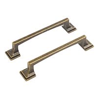 StahlBuro C2525-128 2шт., AB состаренная бронза. Ручка-скоба мебельная (20, 200) StahlBuro C2525-128 2шт., AB состаренная бронза. Ручка-скоба мебельная (20, 200)