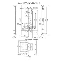Гардиан "SOFT (СОФТ) 11 P" Ni пластик.без ЦМ м/о 85мм Замок врезной (30) Гардиан "SOFT (СОФТ) 11 P" Ni пластик.без ЦМ м/о 85мм Замок врезной (30)