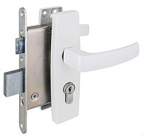 Д-град Зенит ЗВ4-3.04 белый м/о 55 Замок врезной с/руч (15)