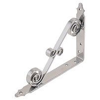 Кронштейн фигурный Домарт мод.10 (200*150) хром (10) Кронштейн фигурный Домарт мод.10 (200*150) хром (10)