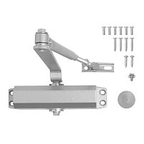 АЛЛЮР Доводчик дверной COMFORT ДД 168/3-5 A-S (до 120 кг) серебро RAL9006, морозостойкий (10) АЛЛЮР Доводчик дверной COMFORT ДД 168/3-5 A-S (до 120 кг) серебро RAL9006, морозостойкий (10)