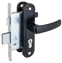 Д-град Зенит ЗВ4-3.05 черный м/о 55 Замок врезной с/руч (15)