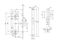 Рязань ЗЩД-96 с фикс. хром 81607 м/о 96 мм защелка (30) Рязань ЗЩД-96 с фикс. хром 81607 м/о 96 мм защелка (30)