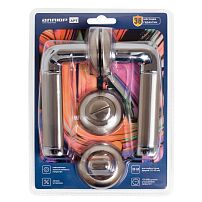 АЛЛЮР АРТ "ПОЛО" SN/CP+L7050S SN+BK-R1 SN (1582/S7050) мат.никель/хром Компл ручка и защ с фикс (20) АЛЛЮР АРТ "ПОЛО" SN/CP+L7050S SN+BK-R1 SN (1582/S7050) мат.никель/хром Компл ручка и защ с фикс (20)