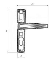 Зенит РФ1-55.01 бронза к замку ЗВ 4-3.01 Комплект ручек (20)