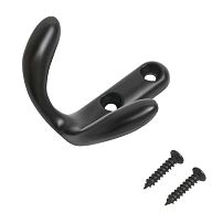 СТАНДАРТ 335 BL матовый черный ЕВРОПАКЕТ крючок-вешалка (600,50) СТАНДАРТ 335 BL матовый черный ЕВРОПАКЕТ крючок-вешалка (600,50)