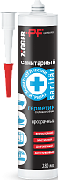 Силикон санитарный ZIGGER PF прозрачный 280 мл 02-02-29 (24) Силикон санитарный ZIGGER PF прозрачный 280 мл 02-02-29 (24)