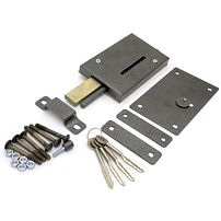 Киров Секрет ЗГН (ЗГЦ) с задвижкой  3кл Замок гаражный тяжелый (5)