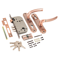 АЛЛЮР 132/3 AC ст.медь Замок врезной с/руч  (12)