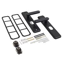 СТАНДАРТ РН-СТ261 Y BL нерж двухсторонняя универ. для кит. металл. дверей Комплект ручек (12)