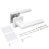 АЛЛЮР АРТ "АДЕЛЬ" W/W (85110) матовый белый ЗАЩИТ.ПЛЕНКА Комплект ручек (20)