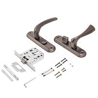 БУЛАТ ЗЩ1-Д03.03 (Л) НОМОС графит ЛЕВАЯ НАРУЖНЯЯ/ПРАВАЯ ВНУТР с фиксацией Защелка (12)