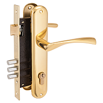 АЛЛЮР 0203 GP латунь Замок врезной с/руч (10) АЛЛЮР 0203 GP латунь Замок врезной с/руч (10)