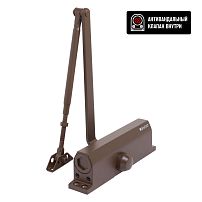 БУЛАТ Доводчик дверной ULTIMATE (УЛЬТИМЕЙТ) ДД-180 A-C (110-180 кг) коричневый, морозостойкий(10)