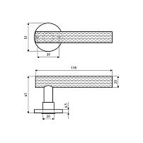 АЛЛЮР "ESTETA" (ЭСТЕТА) MAB (5330) мат.бронза Комплект ручек (20)