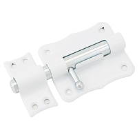 Кунгур ЗТ2-70 полимер.белый фигурный Шпингалет (30,10!!!)