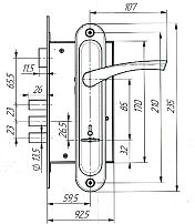 Д-град Зенит ЗВ9-6-01 Медь, сувальдный, ЗЩ б/о м/о 85 Замок врезной с/руч (10) Д-град Зенит ЗВ9-6-01 Медь, сувальдный, ЗЩ б/о м/о 85 Замок врезной с/руч (10)