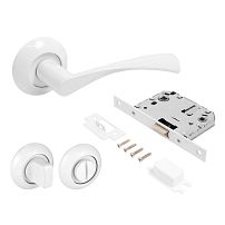 АЛЛЮР АРТ "ОСКАР" W+L7050S W+BK-R1 W (13110/S7050) мат.белый Комплект ручка и защелка с фикс. (20) АЛЛЮР АРТ "ОСКАР" W+L7050S W+BK-R1 W (13110/S7050) мат.белый Комплект ручка и защелка с фикс. (20)