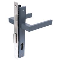 СТАНДАРТ 8520.00.7016 серый антрацит, БЕЗ Ц/М Замок врезной с/руч  (20)