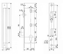 Гардиан PROFI 30.11Р.16 б/о без ц/м с/ролик.ЗЩ Замок врезной б/руч (15)