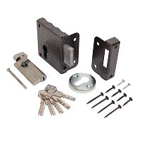 Птимаш ЗН1-1У (усиленный цилиндр) медь Замок накладной (30)