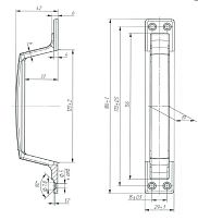 Омега РС-100  серебро  Ручка-скоба (50,10!!!) 