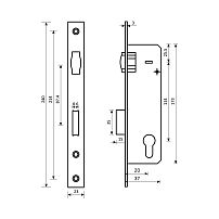 БУЛАТ ЗВ 5-1.20.00.23.08 нерж. сталь 20мм ролик.зщ под ц/м Замок врезной б/руч (30) БУЛАТ ЗВ 5-1.20.00.23.08 нерж. сталь 20мм ролик.зщ под ц/м Замок врезной б/руч (30)