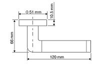 RENZ DH 19-08 SN/NP Тренто никель матовый/никель блестящий Комплект ручек (20)