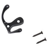 StahlBuro 002 BL мат.черный ЕВРОПАКЕТ крючок-вешалка (360,60)