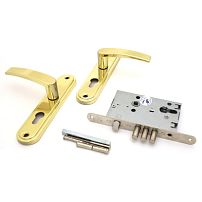 Рязань ЗВ 4-31/55.РФ.55-016 латунь без ц/м б/о удлин.планка 78926 м/о 55мм Замок врезной с/руч (12)