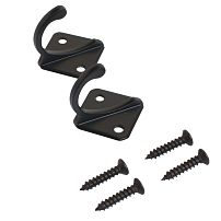 СТАНДАРТ 1011 BL матовый черный ЕВРОПАКЕТ 2шт. крючок-вешалка (600,50) СТАНДАРТ 1011 BL матовый черный ЕВРОПАКЕТ 2шт. крючок-вешалка (600,50)