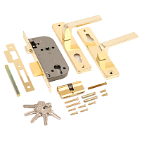 АЛЛЮР 126/1 GP латунь Замок врезной с/руч (12) АЛЛЮР 126/1 GP латунь Замок врезной с/руч (12)