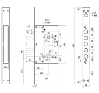 Балашиха ЗВ7 318.П без ЦМ , м/о 85мм Замок врезной тяж (5) Балашиха ЗВ7 318.П без ЦМ , м/о 85мм Замок врезной тяж (5)