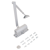 NOTEDO Доводчик дверной DC-030 SILVER до 35 кг серебро (10) NOTEDO Доводчик дверной DC-030 SILVER до 35 кг серебро (10)