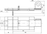 С-Пб Засов накладной с проушиной (пл.ригель) медь (30)