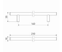 Soller ручка мебельная 8926-160 сатин d-10 мм Ручка-скоба (150,25) Soller ручка мебельная 8926-160 сатин d-10 мм Ручка-скоба (150,25)