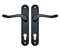 Гардиан 4132 Соната черный муар к замку Гардиан 1211,3211 Комплект ручек (15)