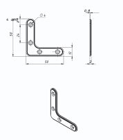Уголок Кунгур оконный 50х50 цинк б/шур (1000,100,10!!!)