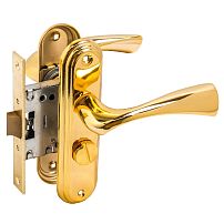 БУЛАТ ЗЩ1-Д03.05 (Л) НОМОС золото ЛЕВАЯ НАРУЖНЯЯ/ПРАВАЯ ВНУТР с фиксацией Защелка (12)